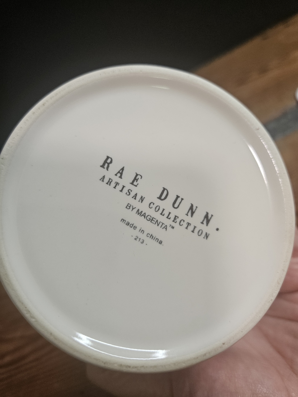 Rae Dunn White Ceramic 'THINGS' Canister with Lid - Picture 8 of 9